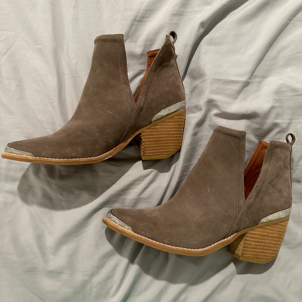 Jeffrey Campbell Cromwell Suede Western ankle boot